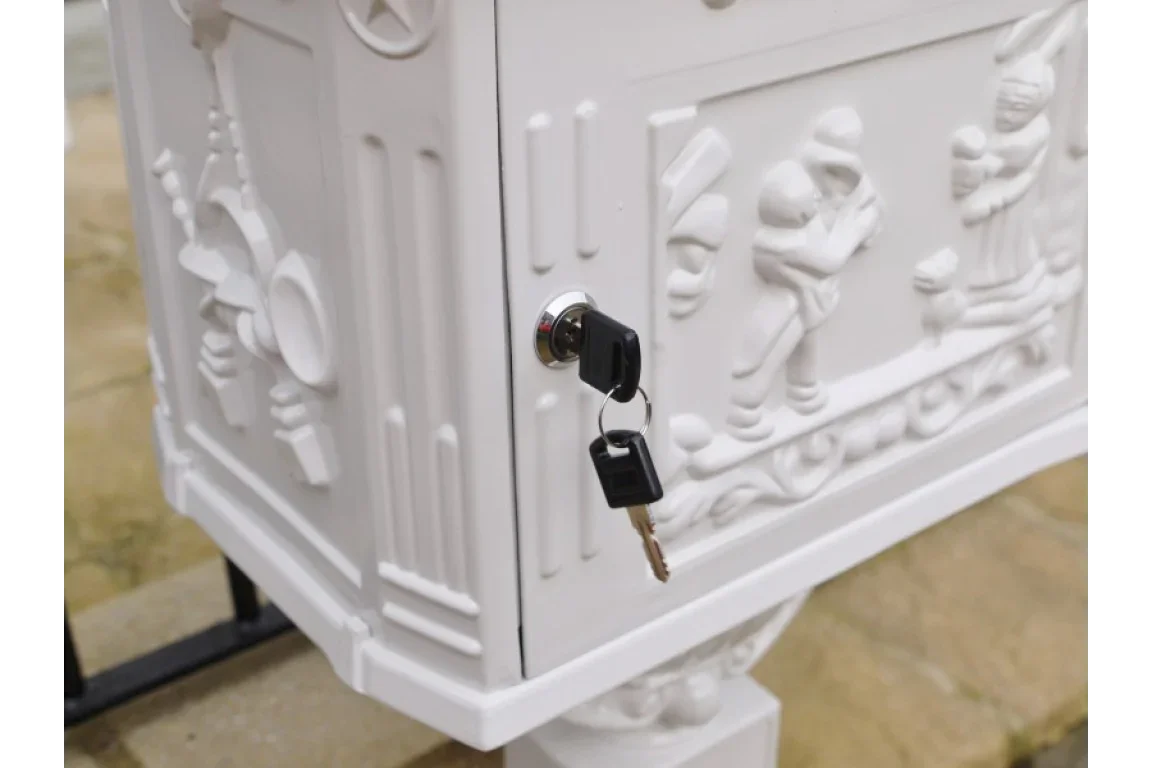 Aluminium Post Box White - 3791