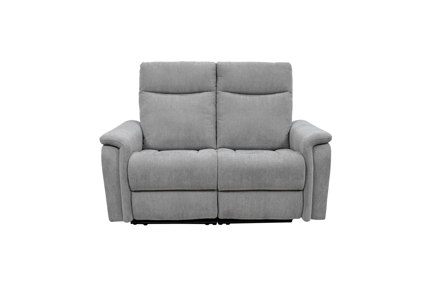 Light Grey Fabric Electric Recliner Sofa - 2 Seater Comfort Seating
