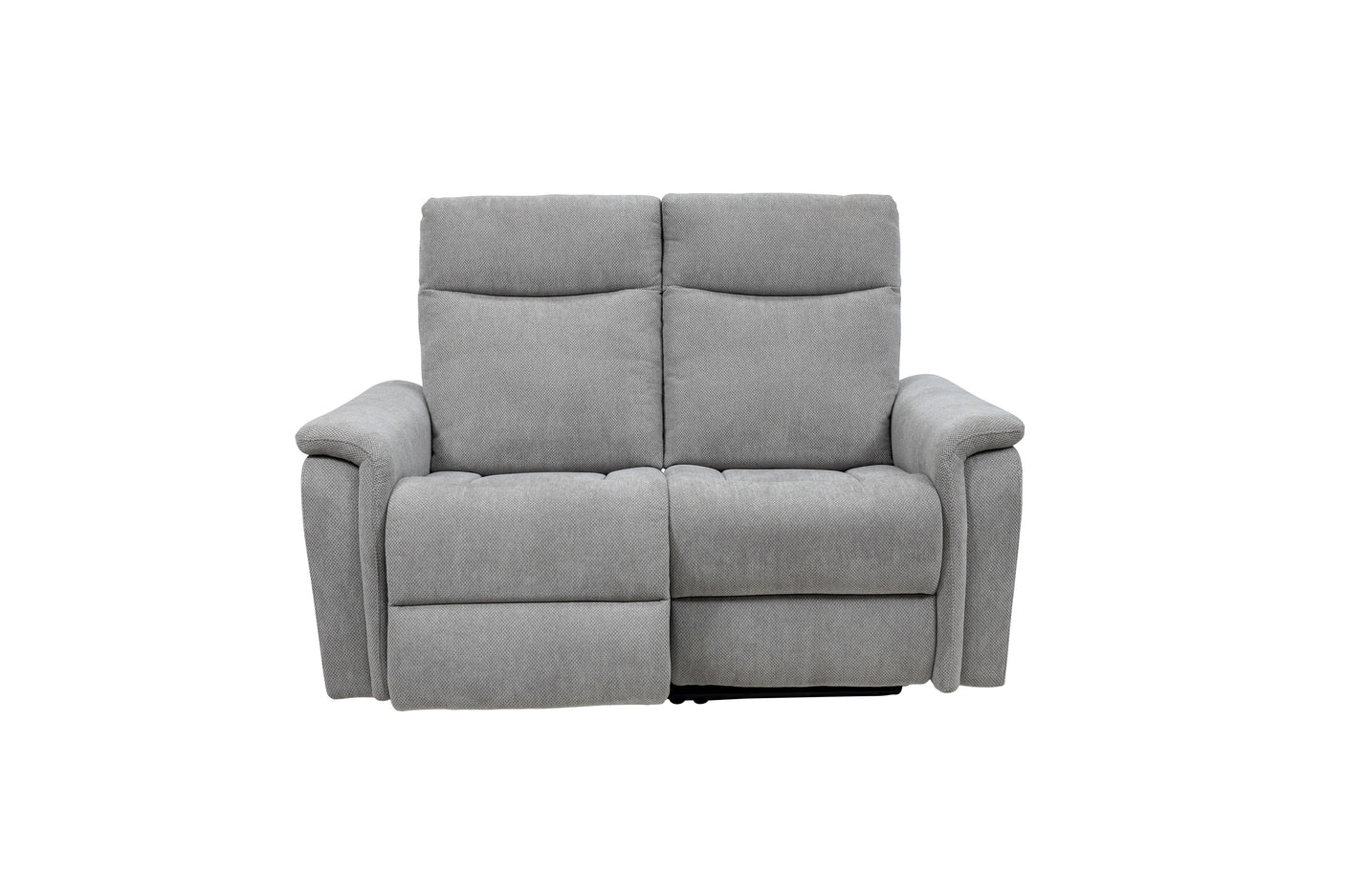 Light Grey Fabric Electric Recliner Sofa - 2 Seater Comfort Seating