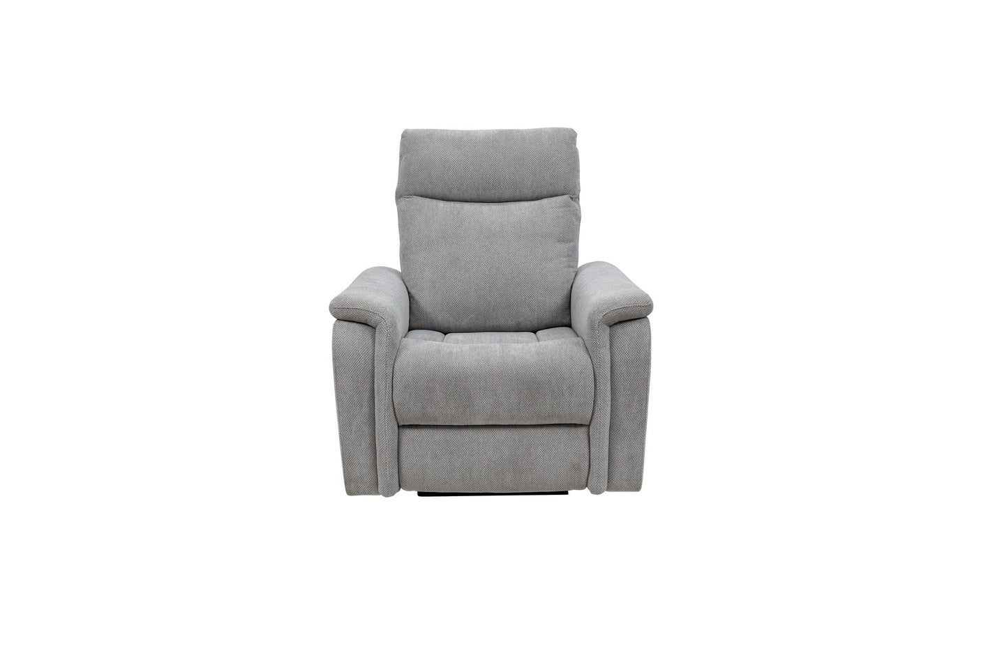 Light Grey Electric Recliner Armchair - Comfortable Fabric Seating