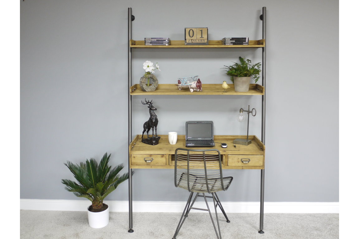 Desk With Shelves - 4330