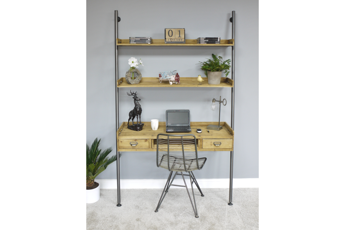 Desk With Shelves - 4330