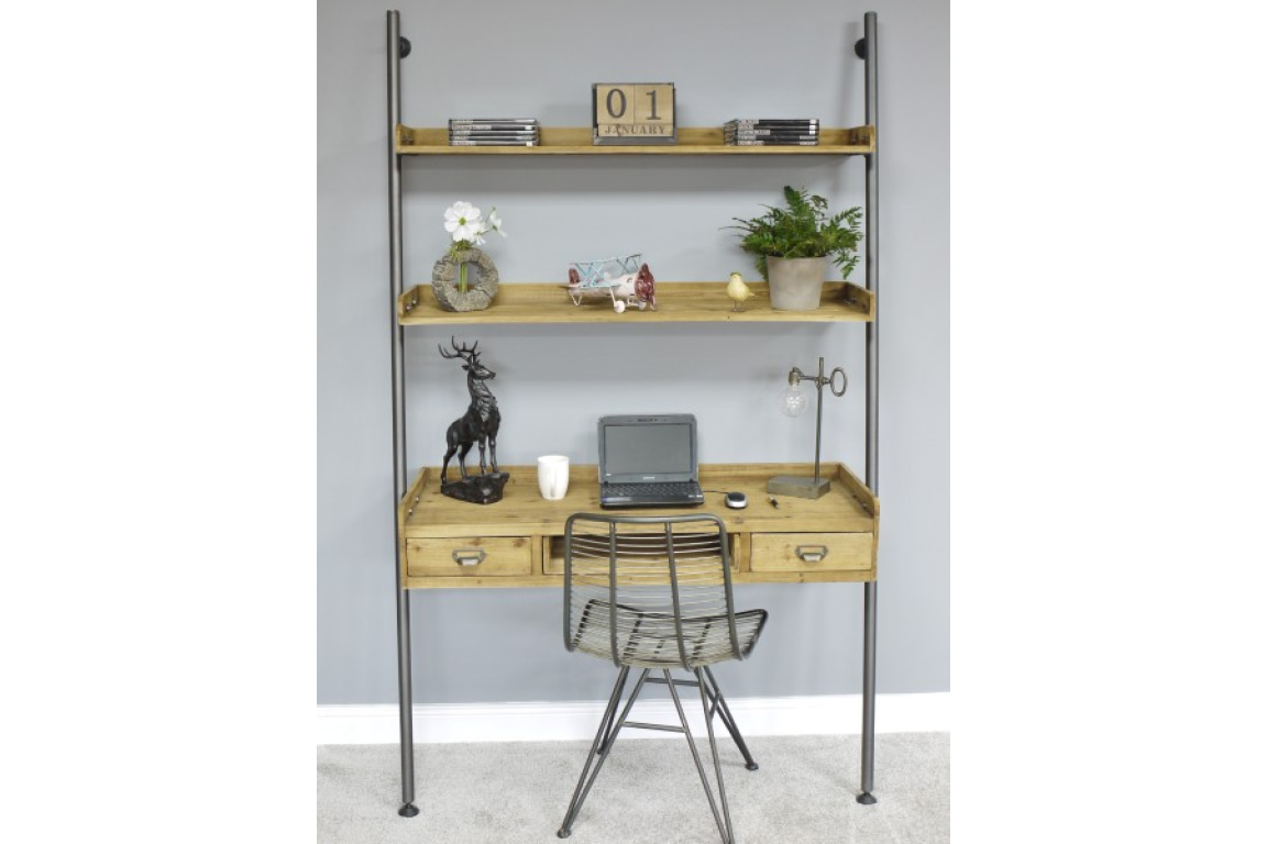 Desk With Shelves - 4330