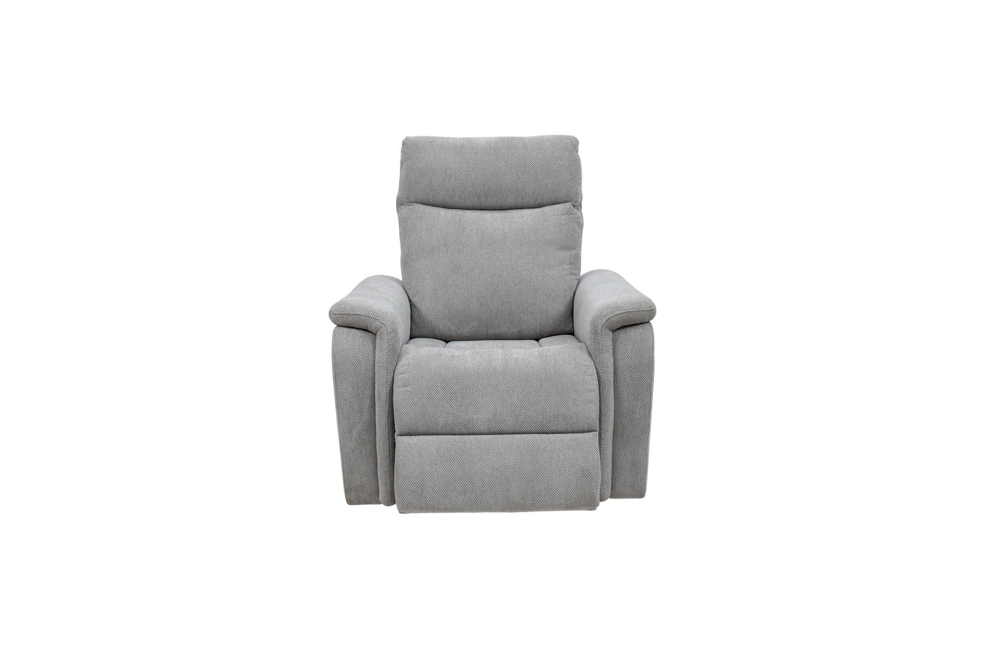 Light Grey Electric Recliner Armchair - Comfortable Fabric Seating