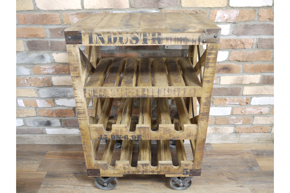 Industrial Wine Trolley - 4771