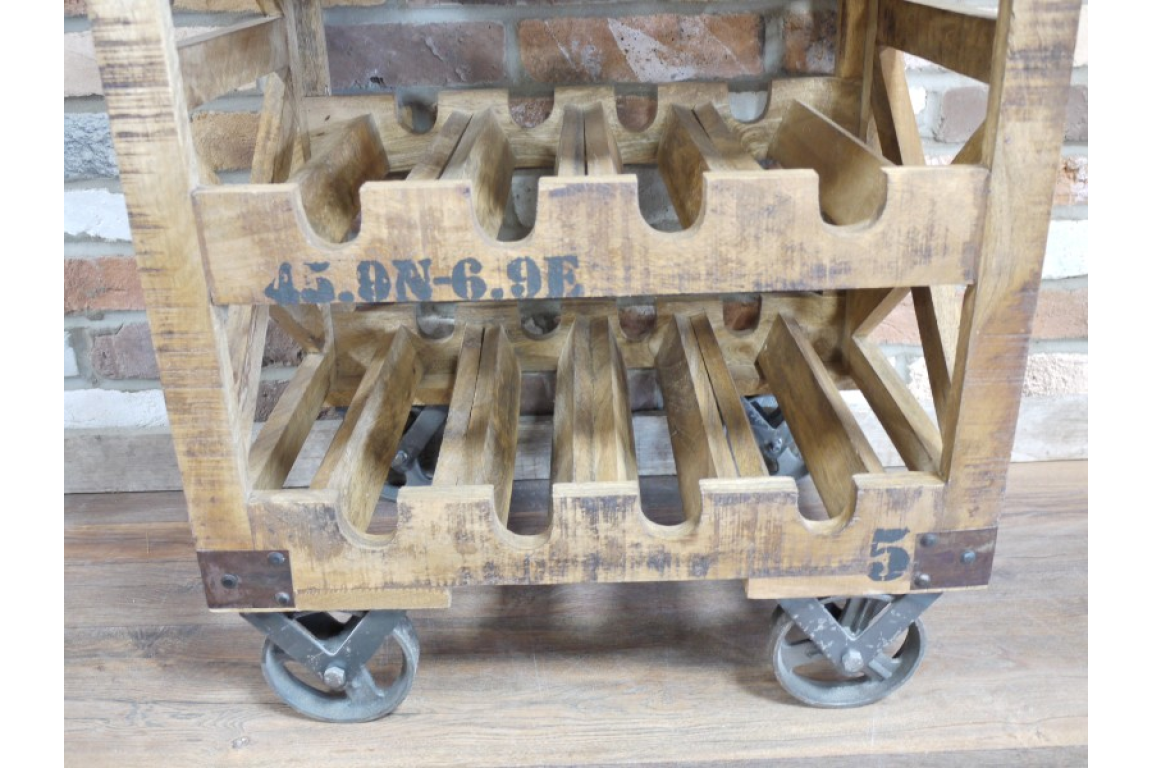 Industrial Wine Trolley - 4771