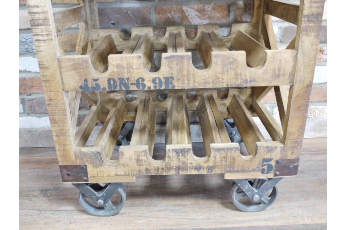 Industrial Wine Trolley - 4771
