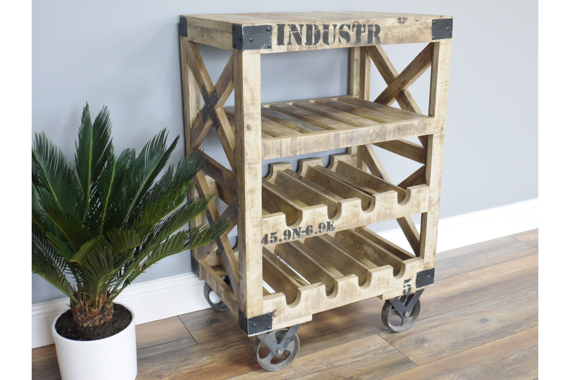 Industrial Wine Trolley - 4771