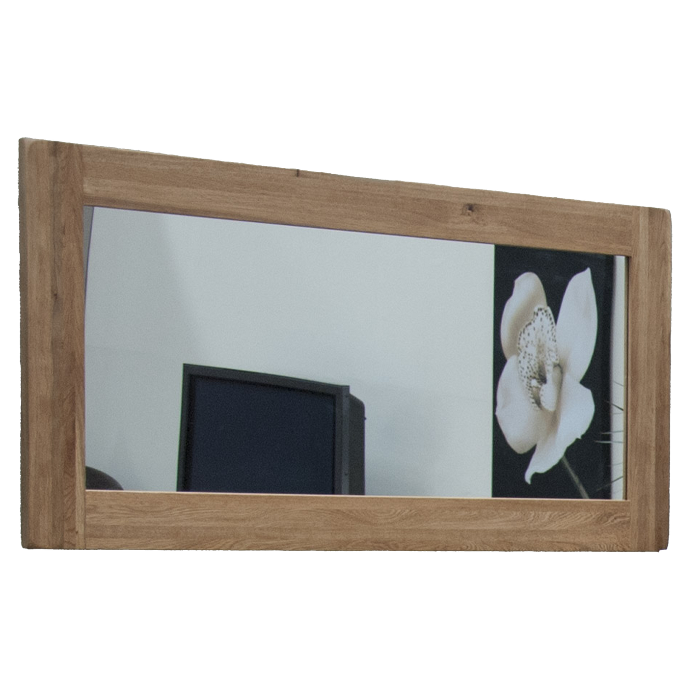 Rustic Oak Large Mirror