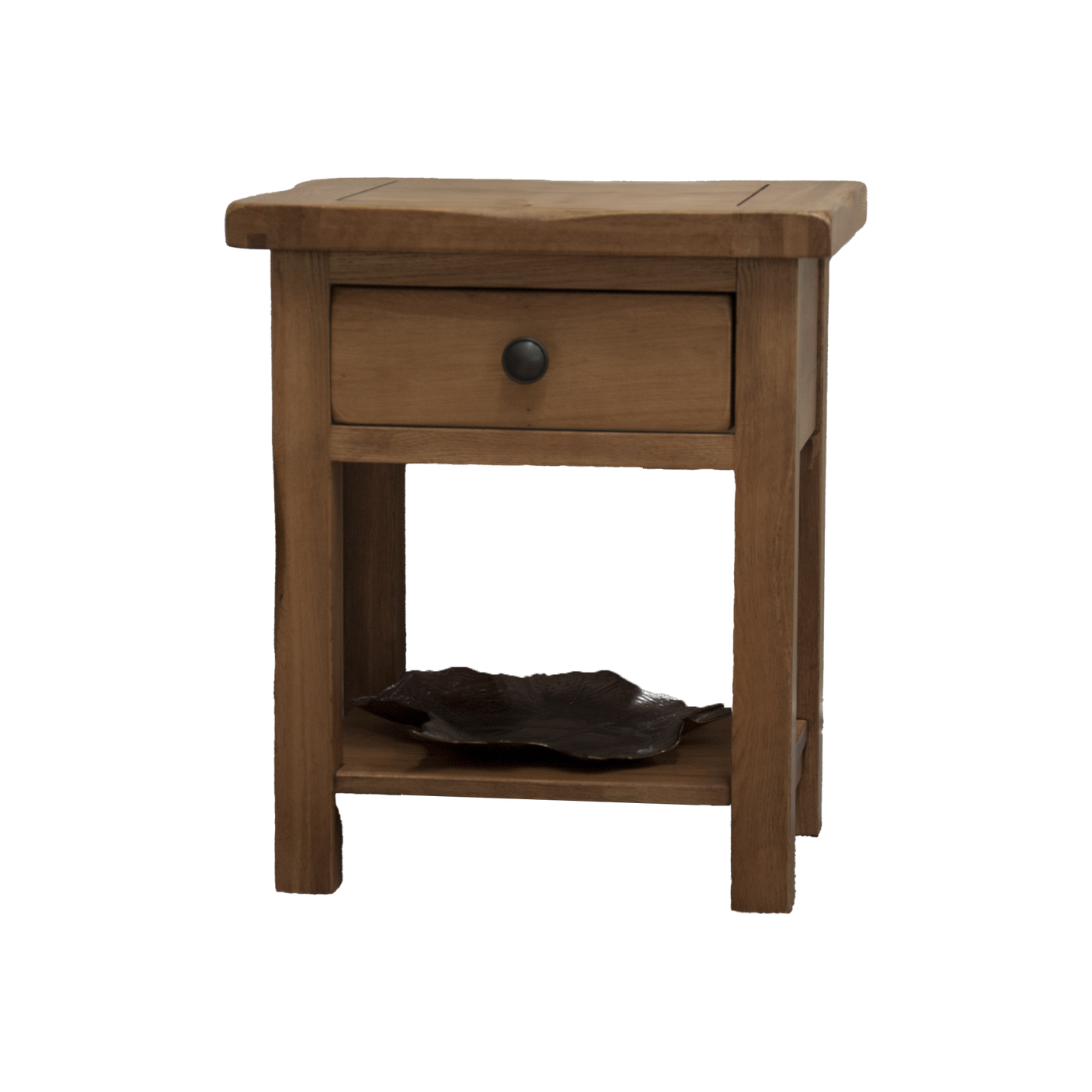 Rustic Oak Lamp/Sofa Table