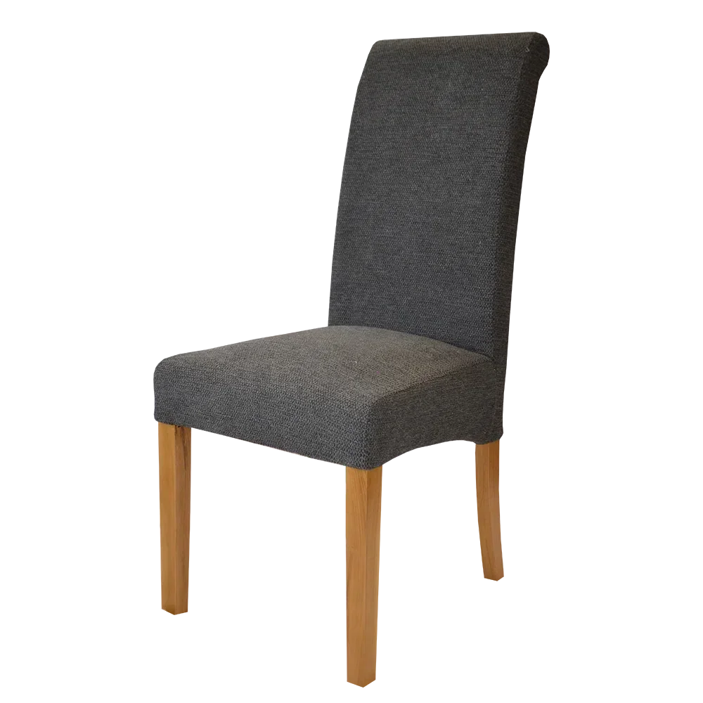 Naples Charcoal Chair (Oak legs)