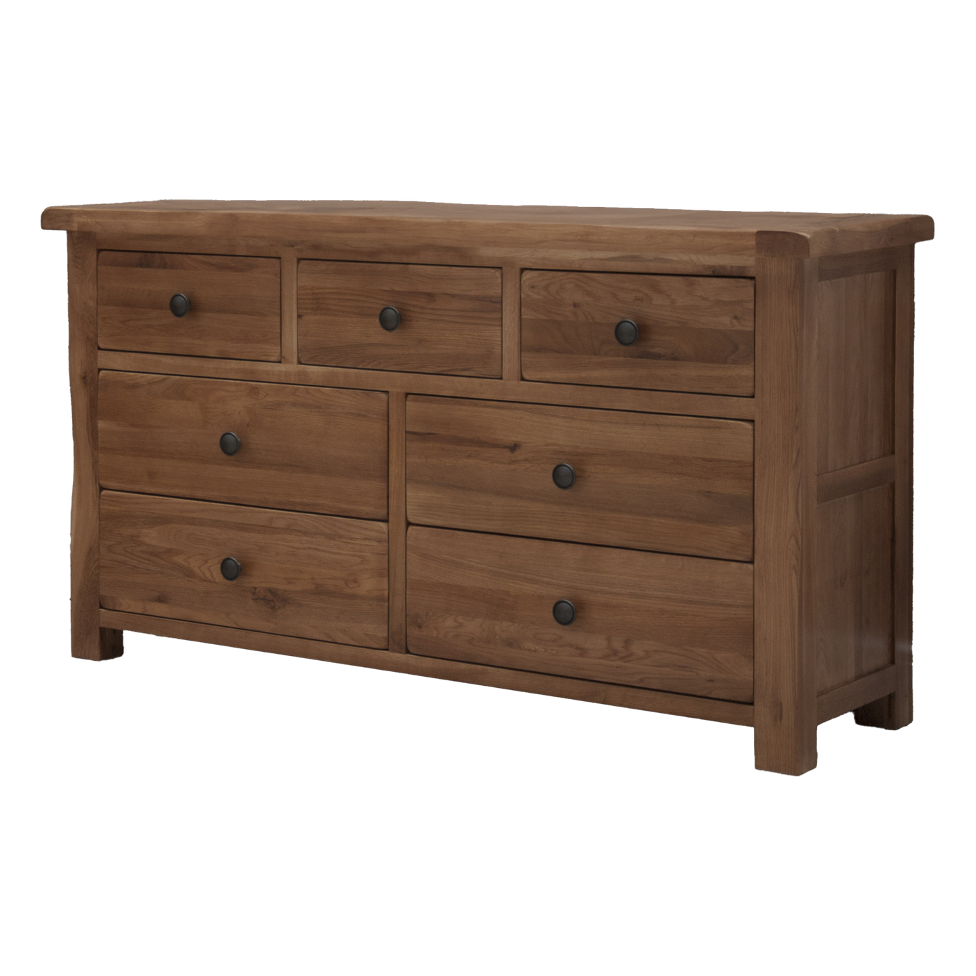 Rustic Oak 7 Drawer Multi Chest