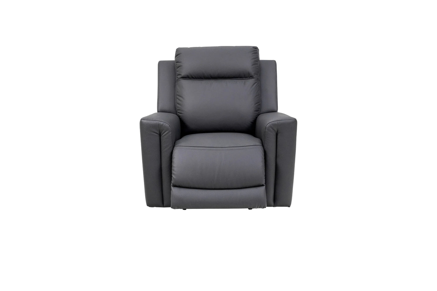 Charcoal Leather Electric Recliner Armchair for Ultimate Comfort