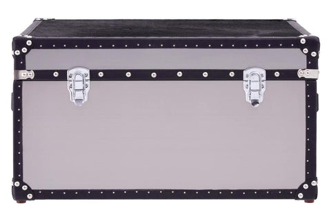 Monochrome Cowhide Storage Trunk