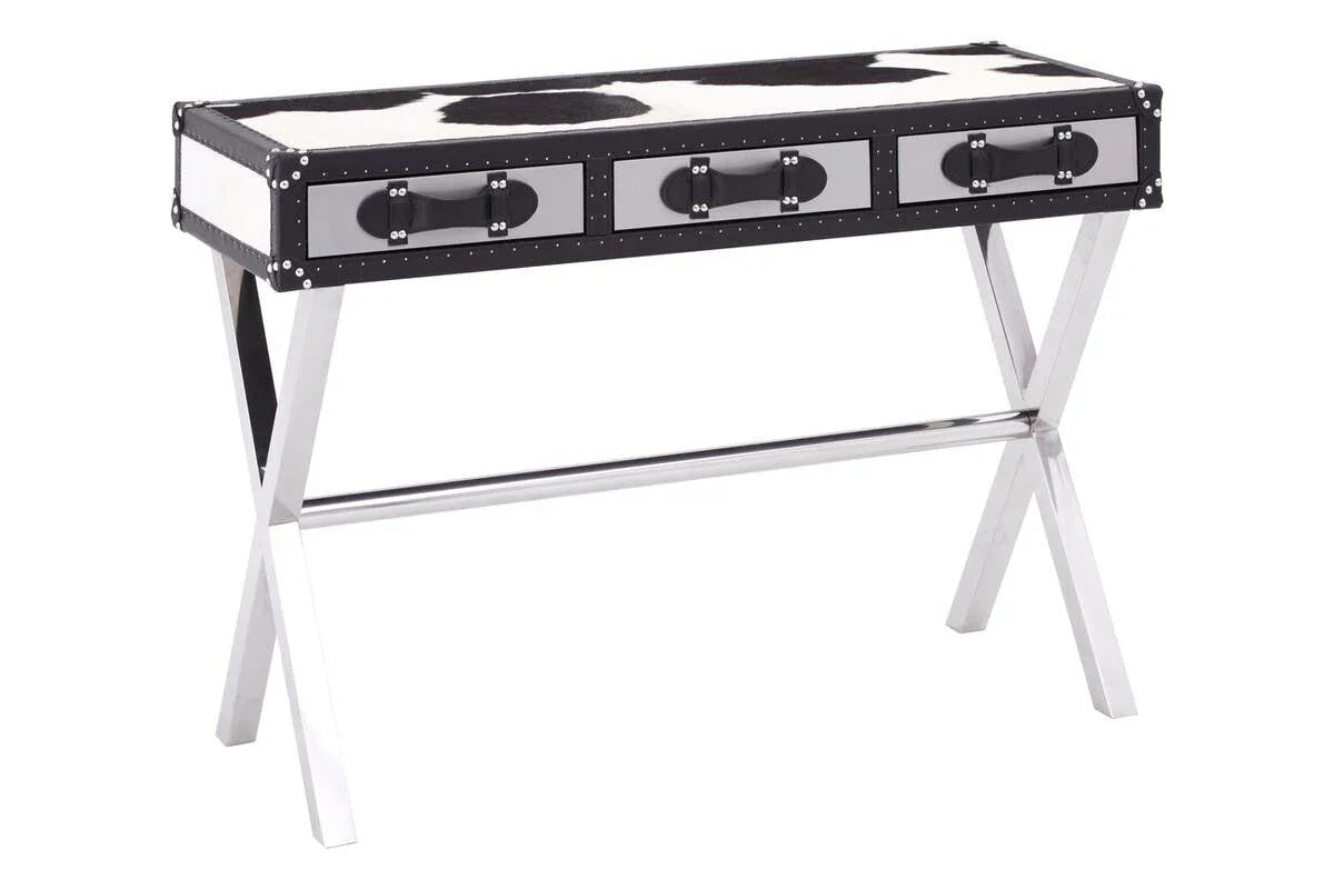 Cowhide Console Table - Kensington