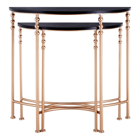 Rose Gold & Black Console