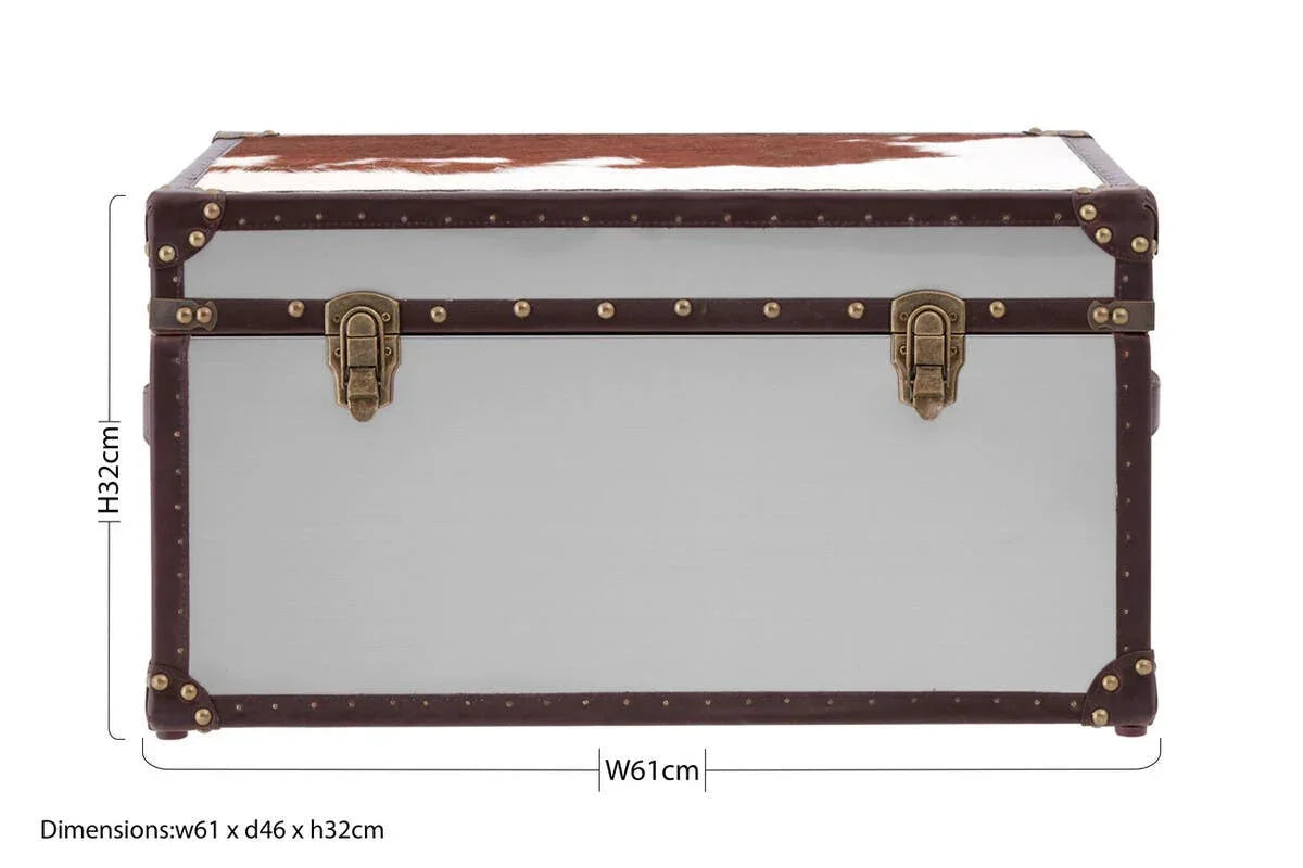 Luxe Cowhide Storage Trunk