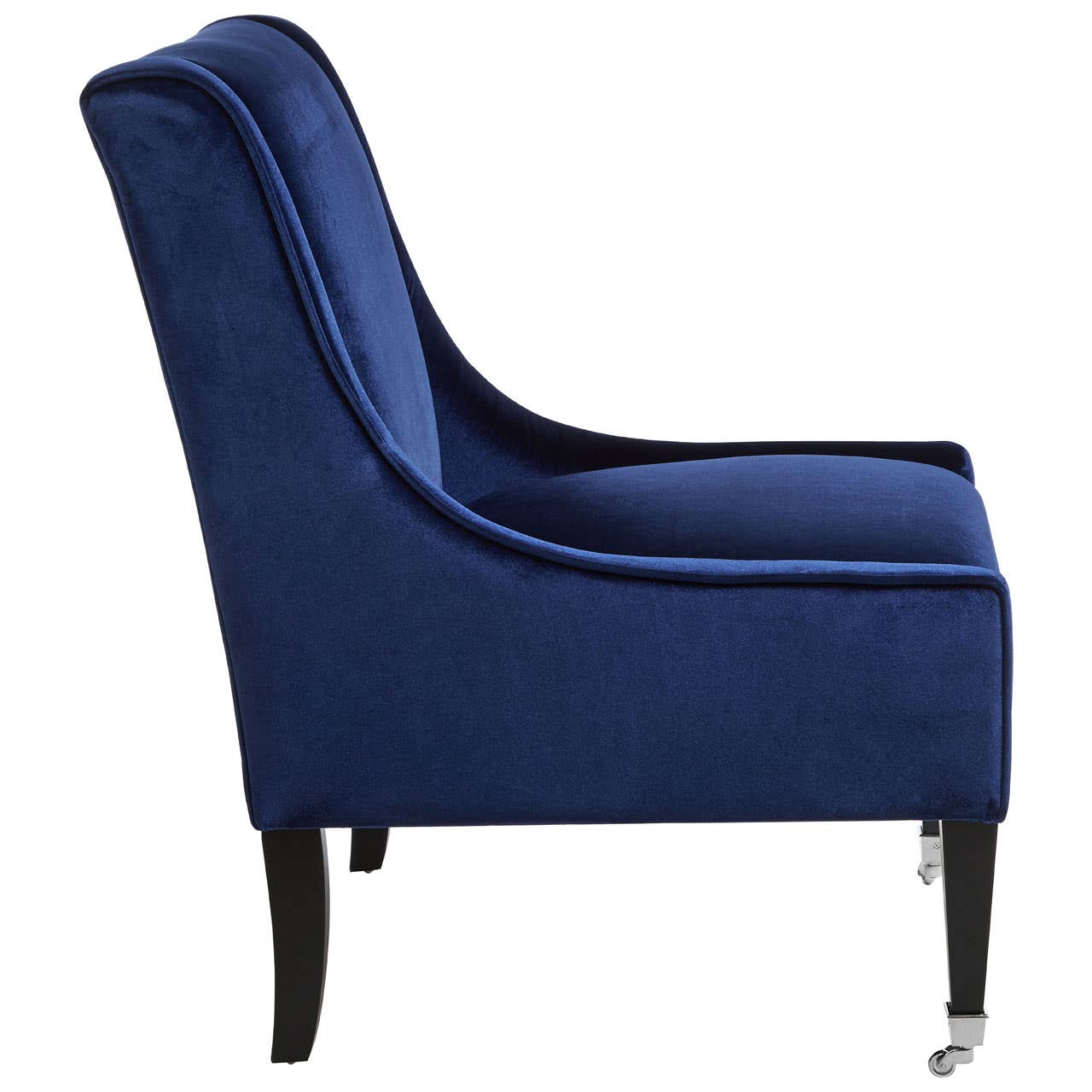 Luxe Blue Velvet Accent Chair