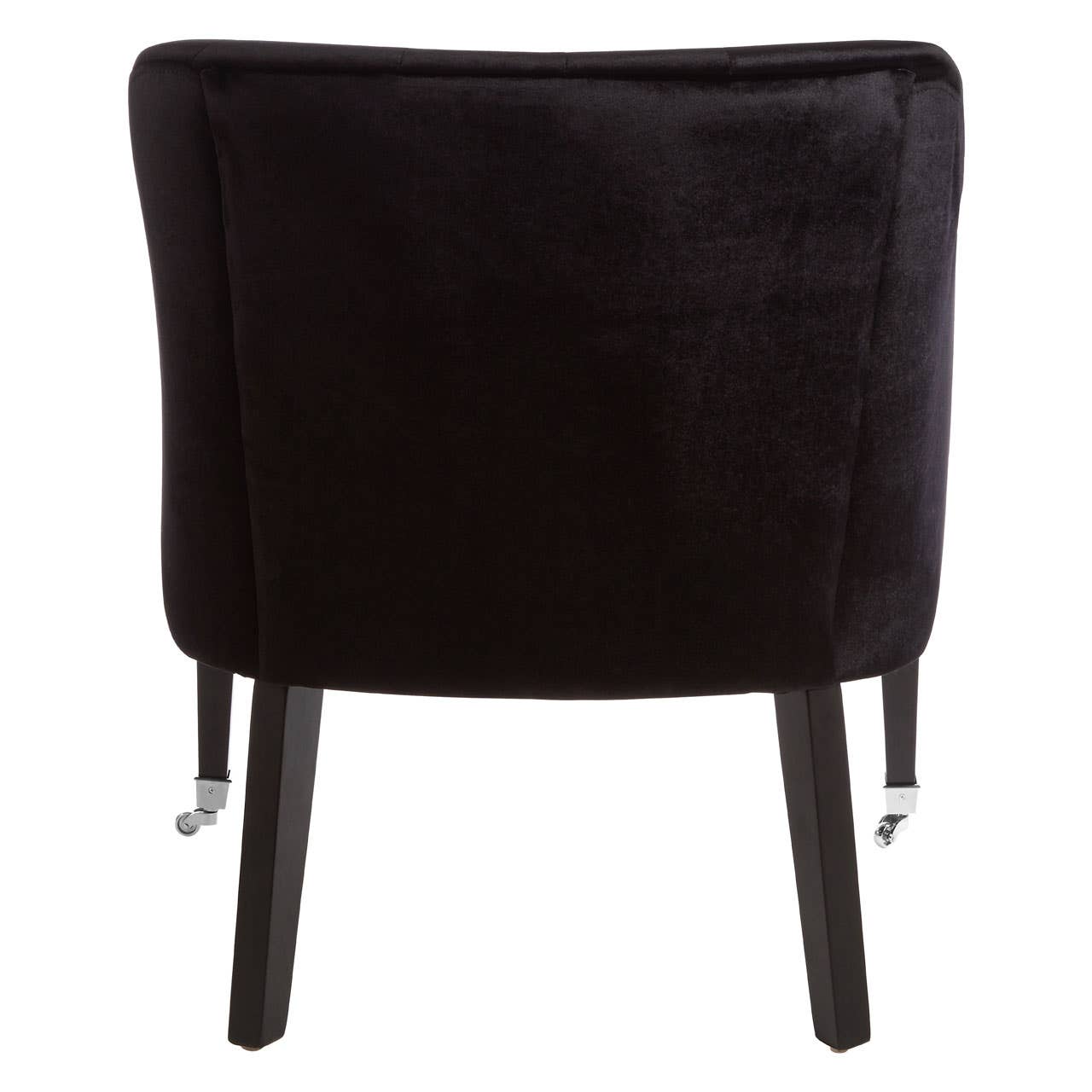 Luxe Black Velvet Accent Chair