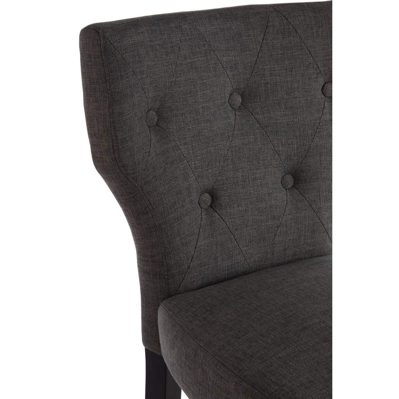 Modern Grey Fabric Barstool