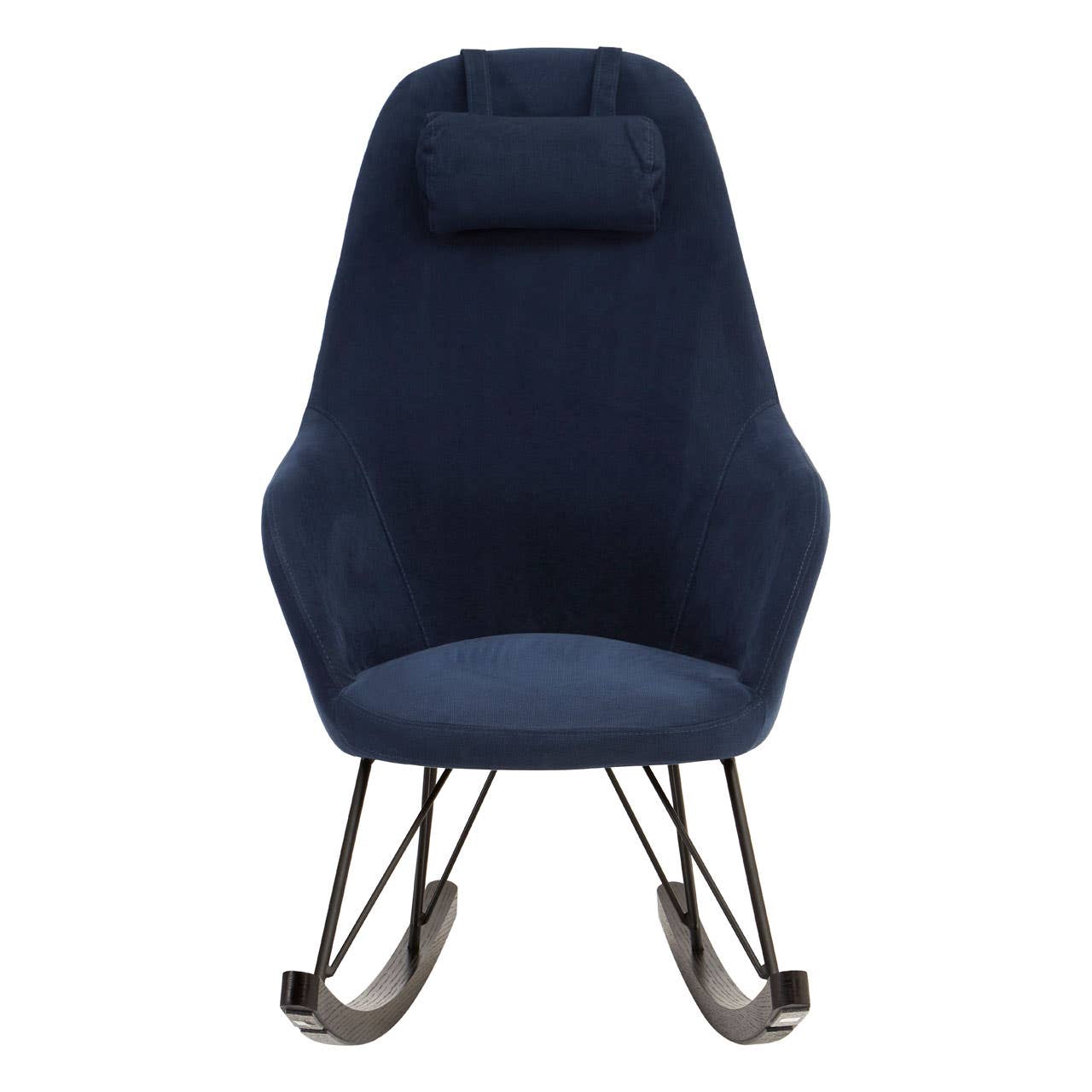 Swinging Blue Fabric Rocker