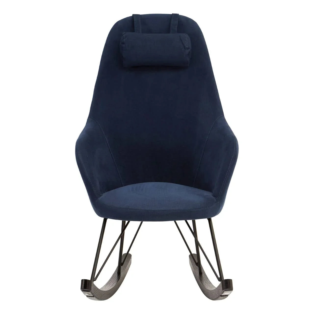 Swinging Blue Fabric Rocker
