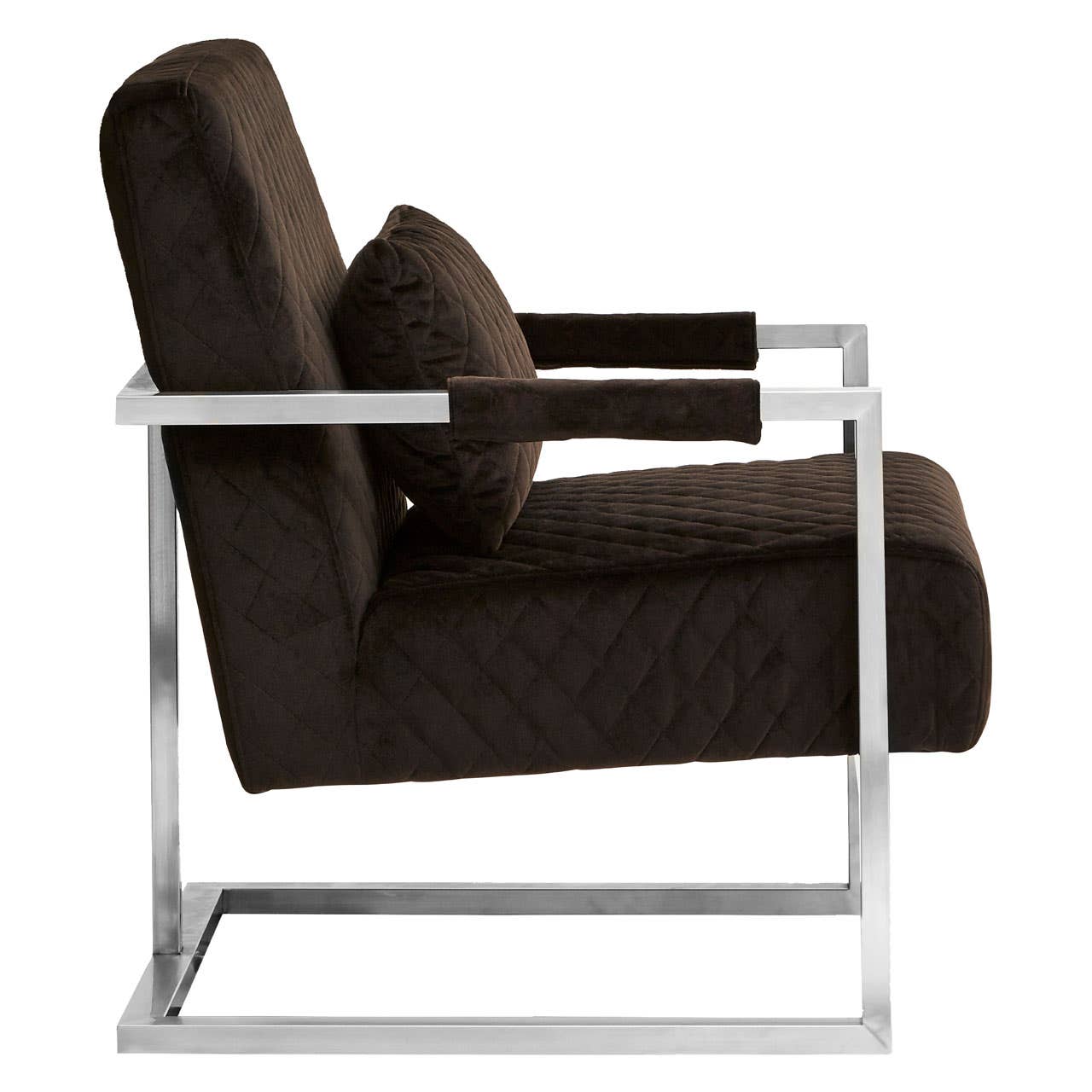 Luxe Black Velvet Armchair
