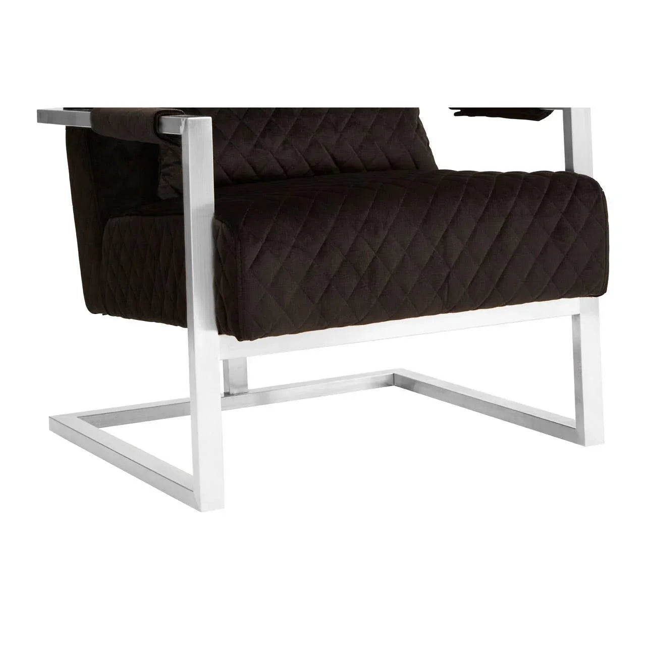 Luxe Black Velvet Armchair