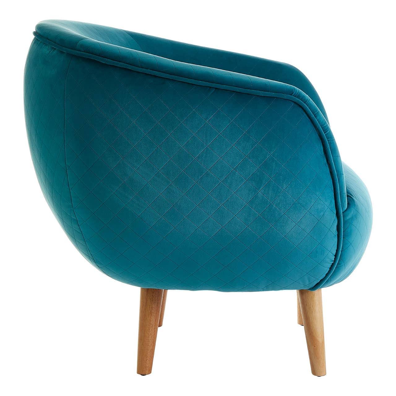 Teal Diamond Accent Chair