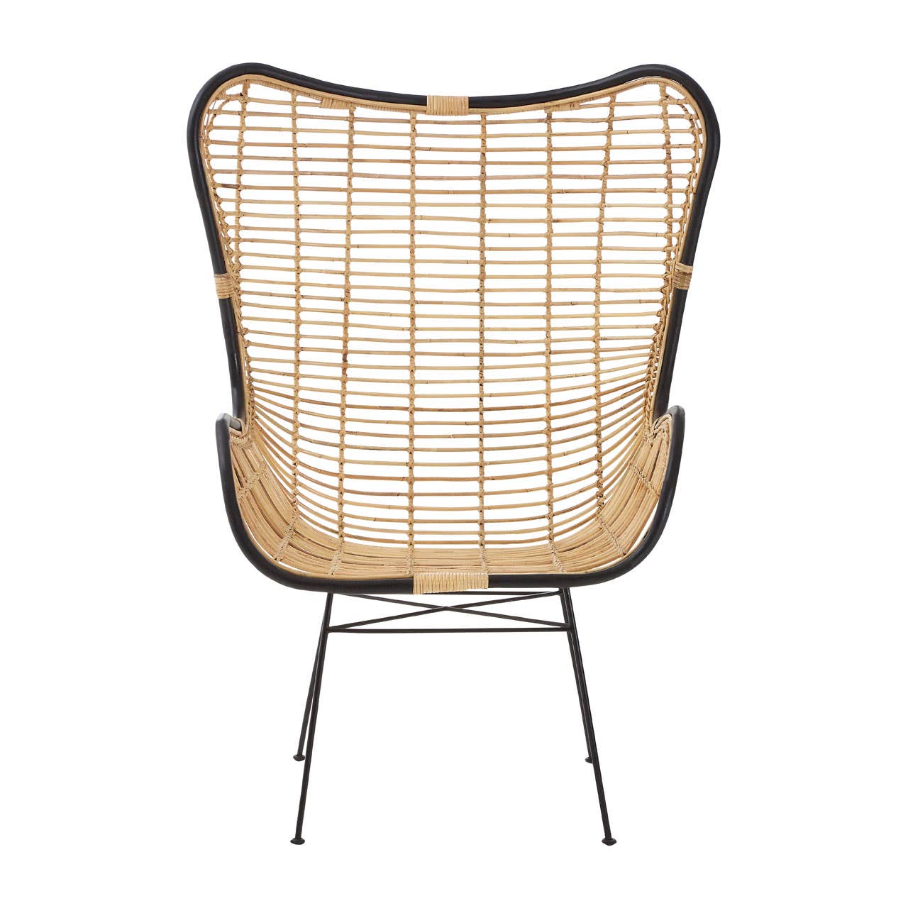 Geometric Rattan Egg Chair