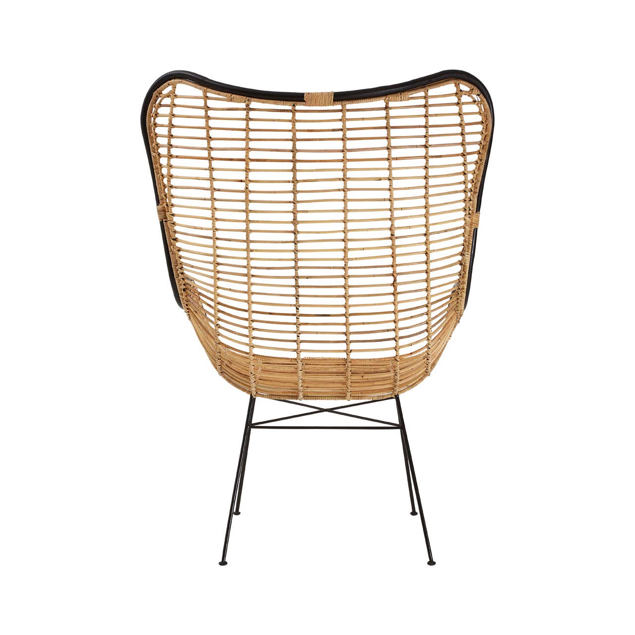 Geometric Rattan Egg Chair