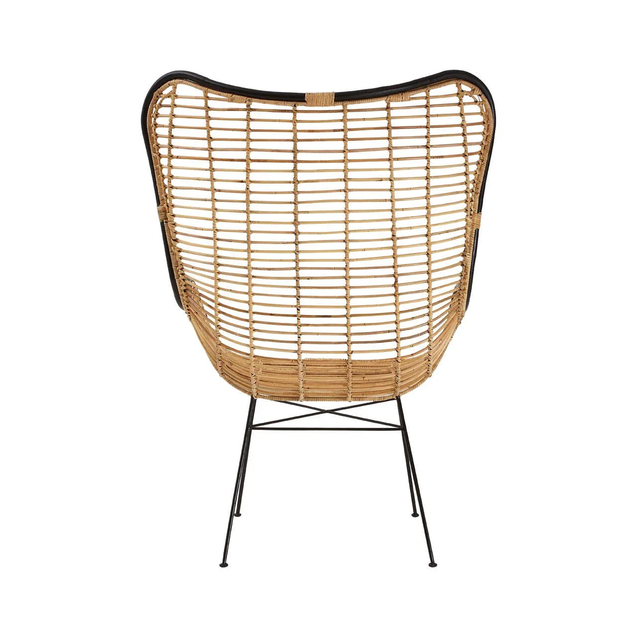 Geometric Rattan Egg Chair