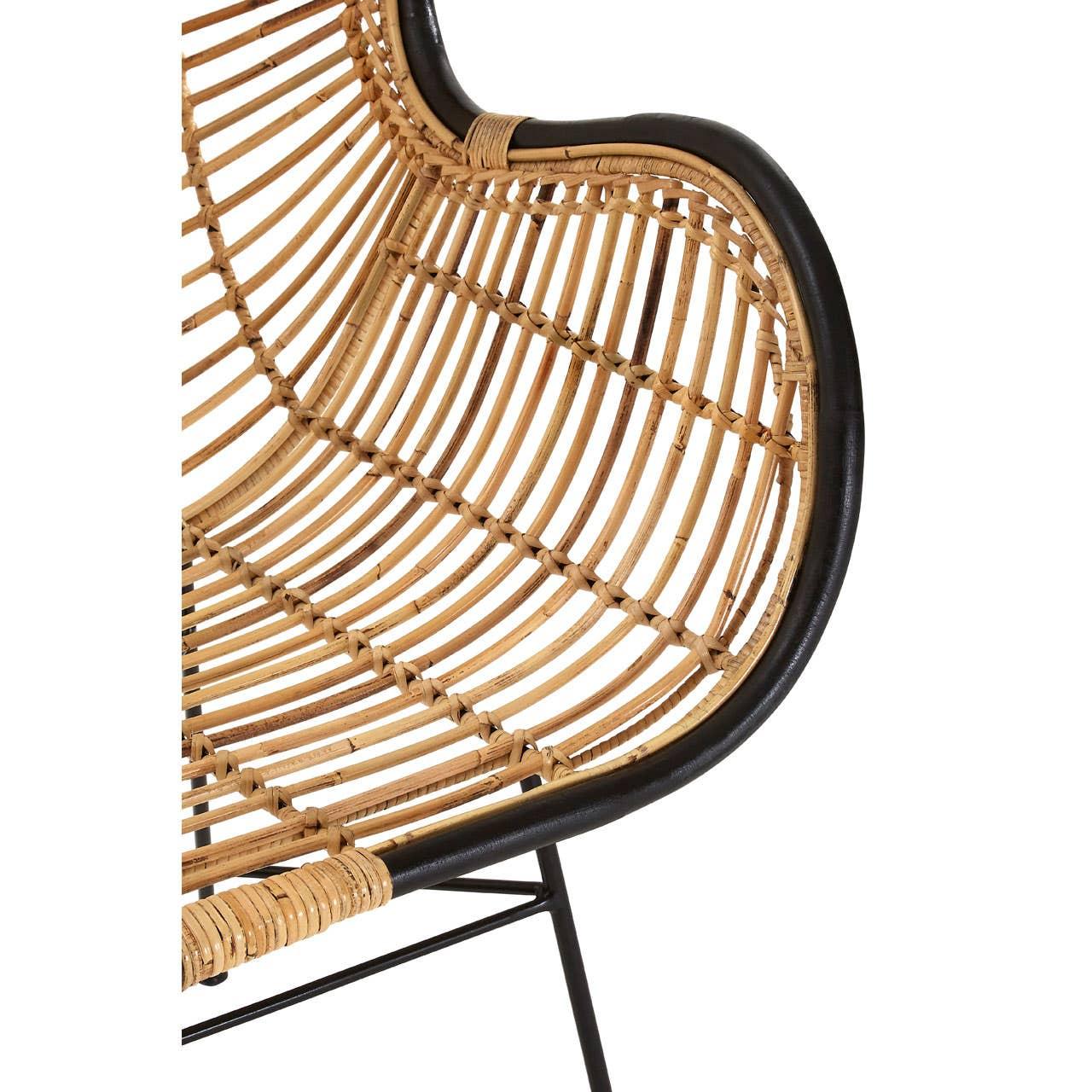 Geometric Rattan Egg Chair