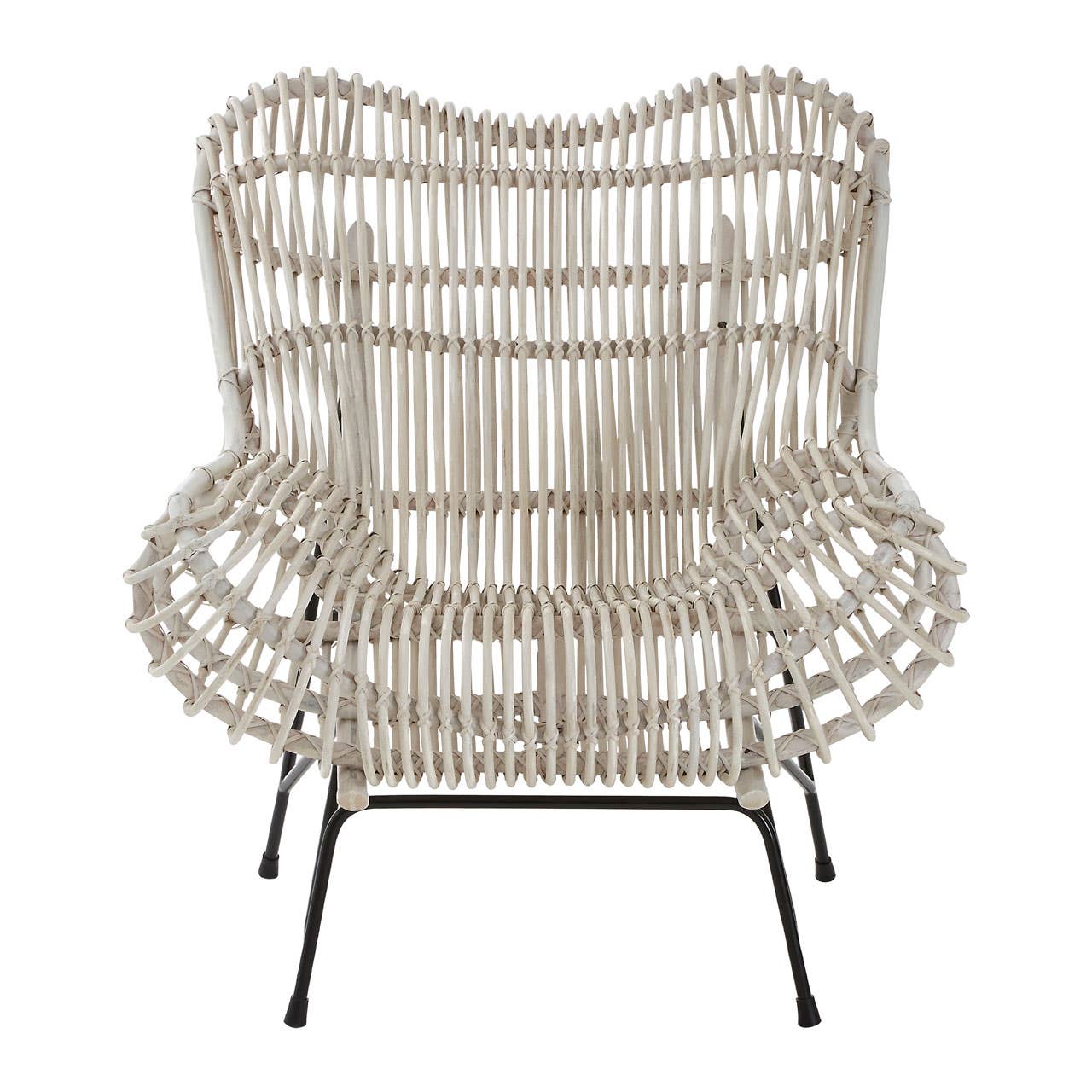 Rattan Cage Accent Chair