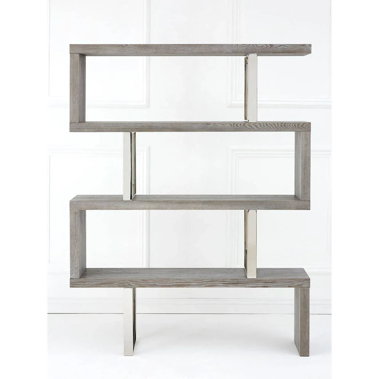 Sleek Elm Wood Bookcase