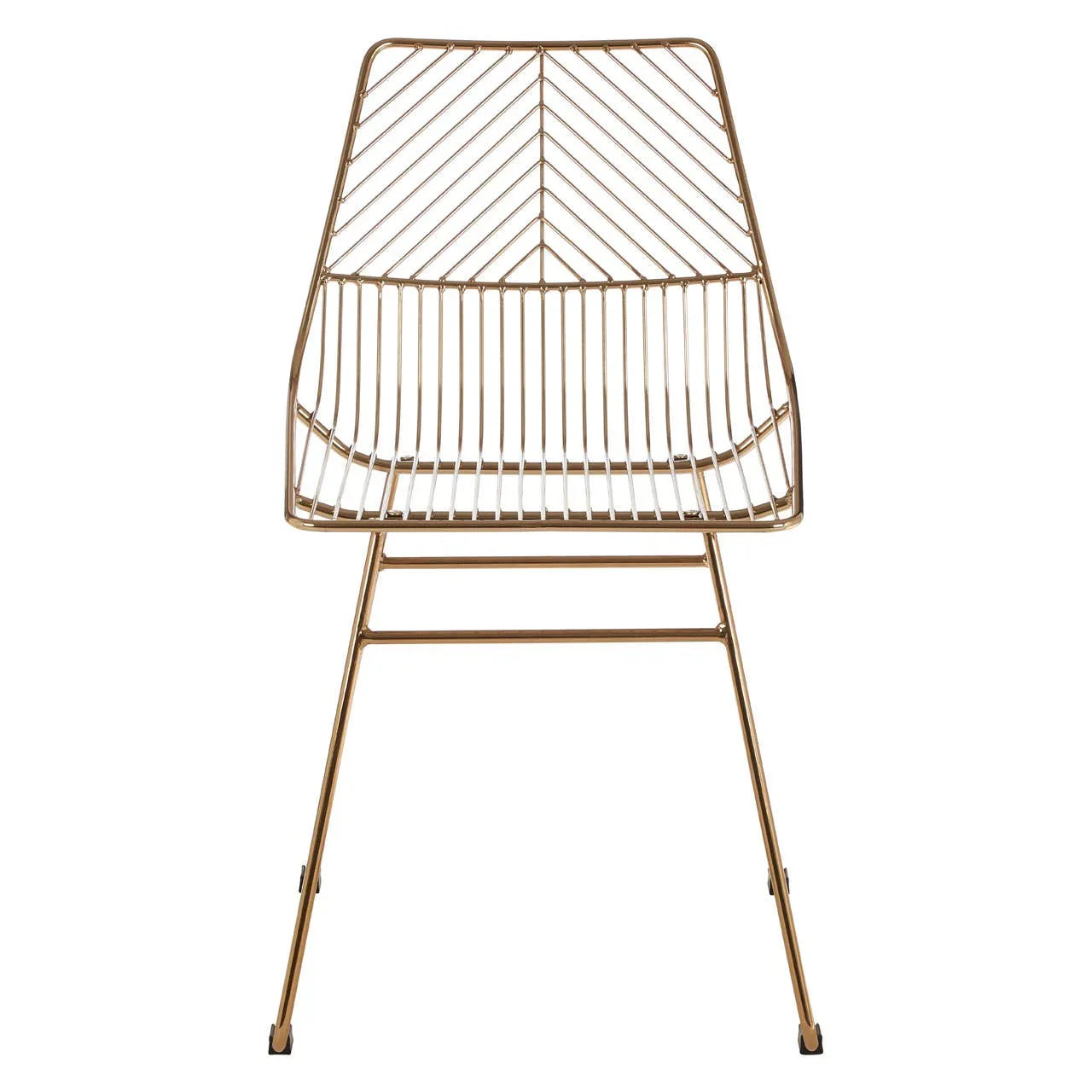 Geometric Gold Wire Chair