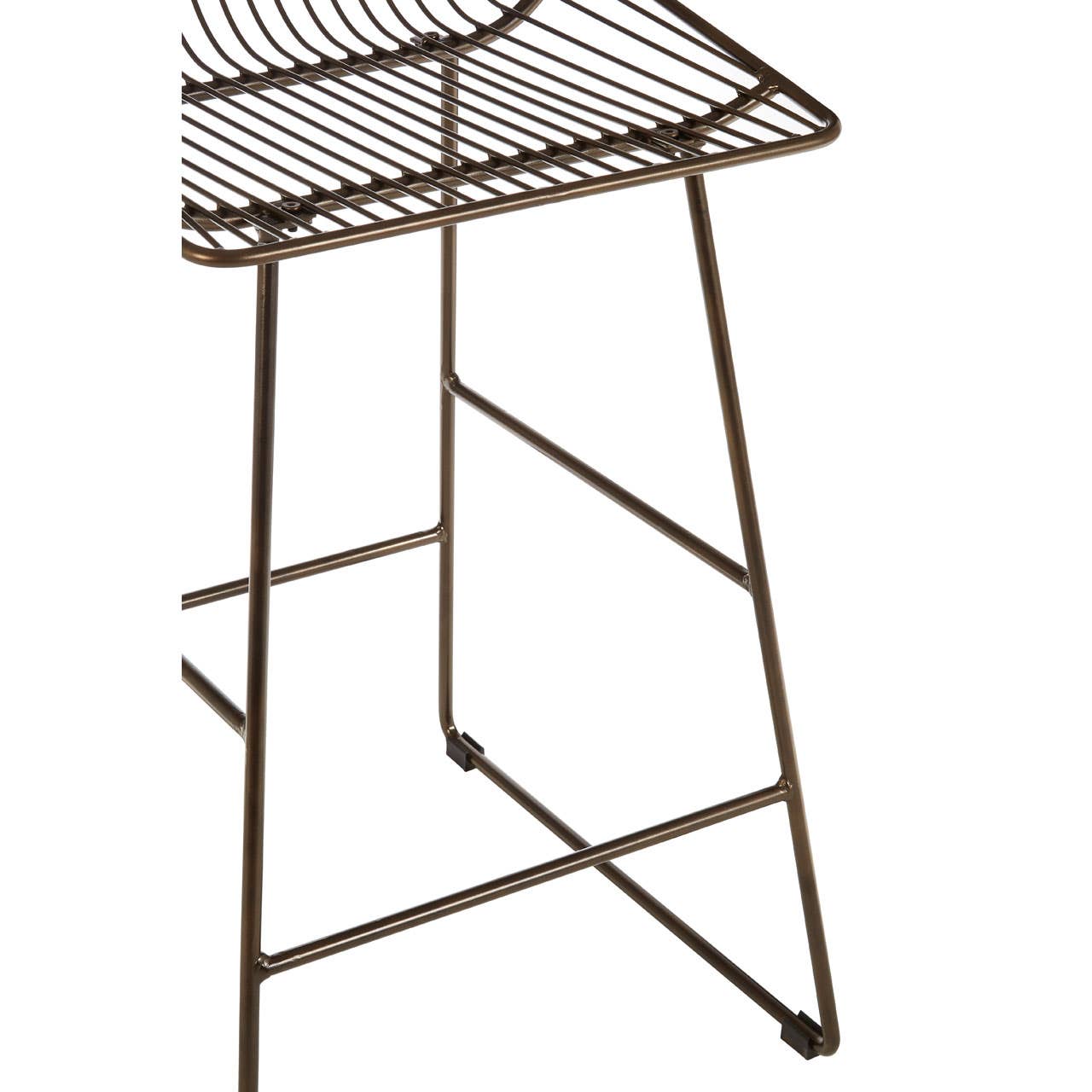 Leaf Design Wire Bar Chair