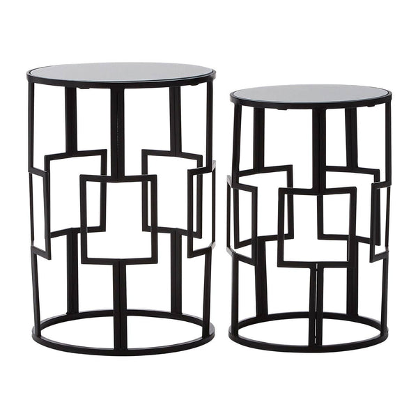 Angular Black Iron Tables