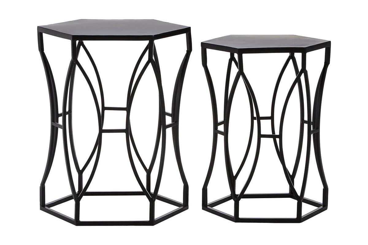 Avantis Black Iron Side Tables