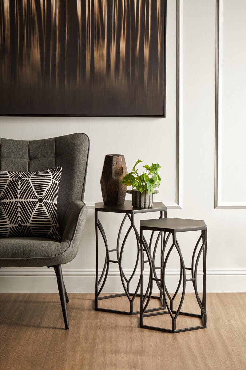 Avantis Black Iron Side Tables