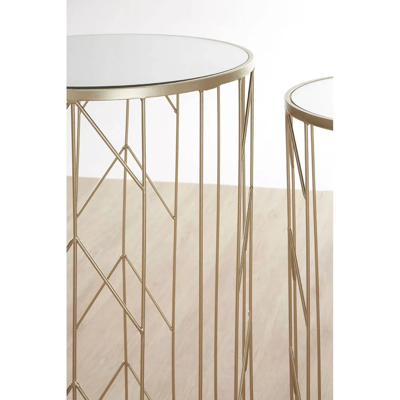 Champagne Arrow Side Tables