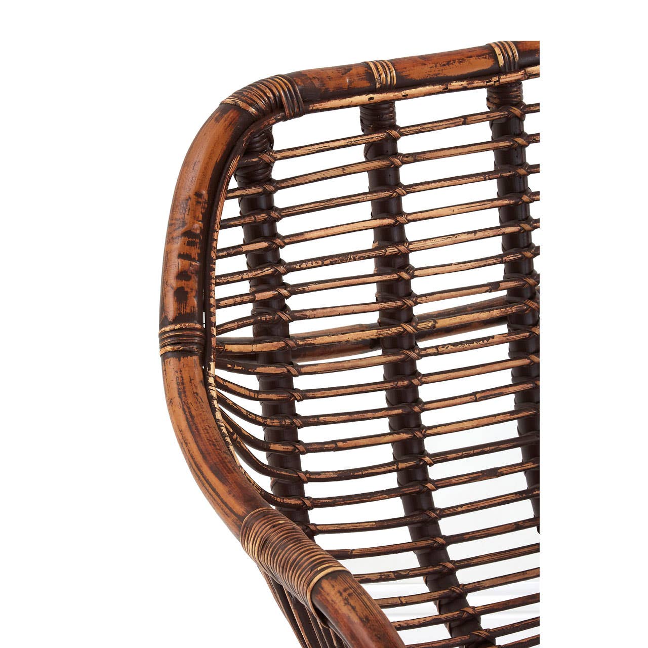 Rattan Strip Accent Chair