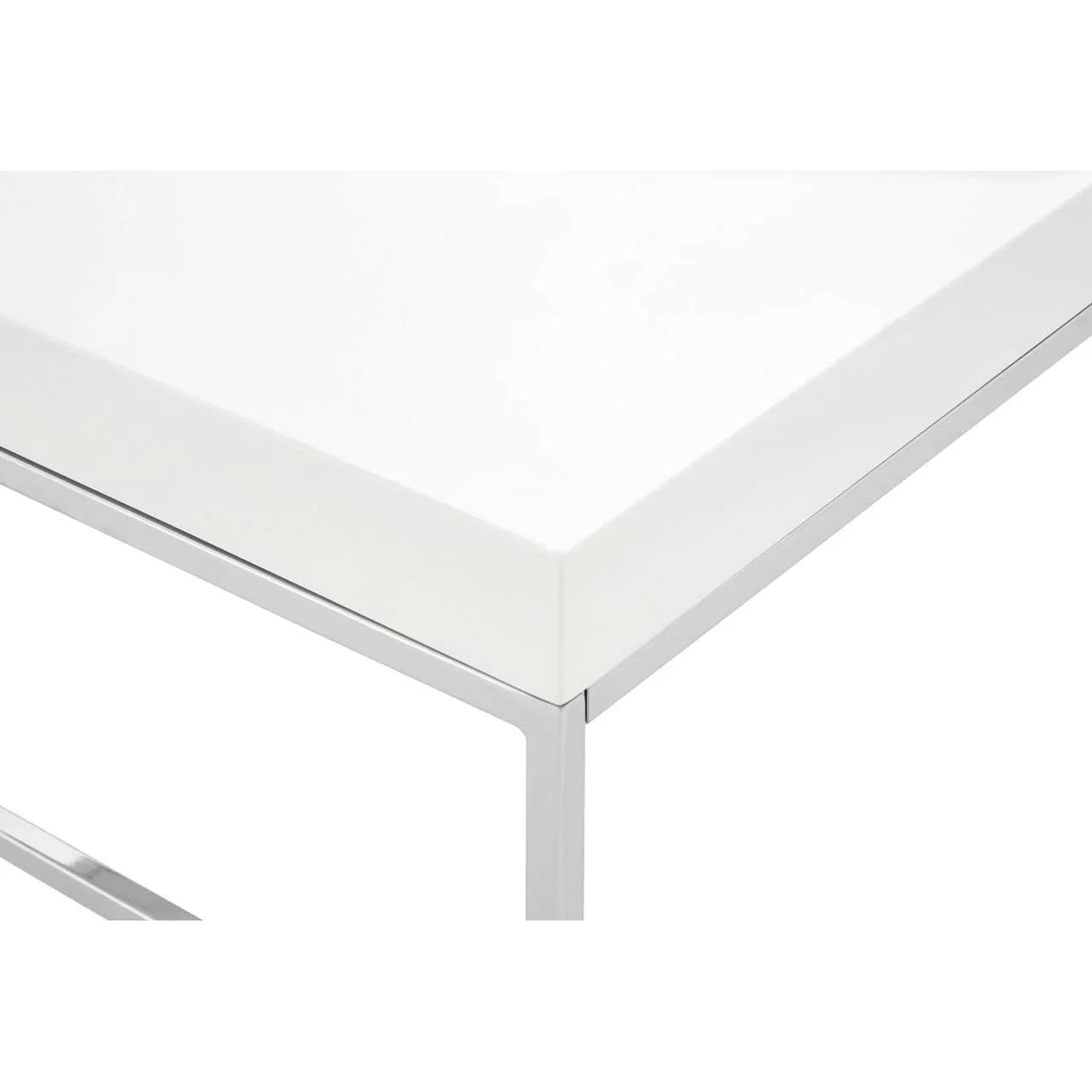 Chrome Angled Legs Coffee Table