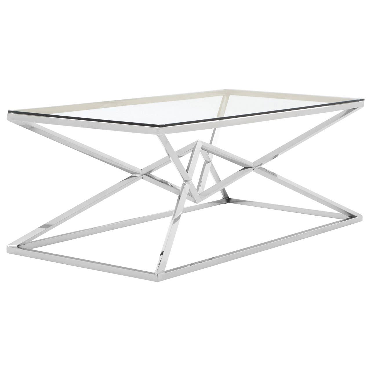 Allure Silver Glass Coffee Table