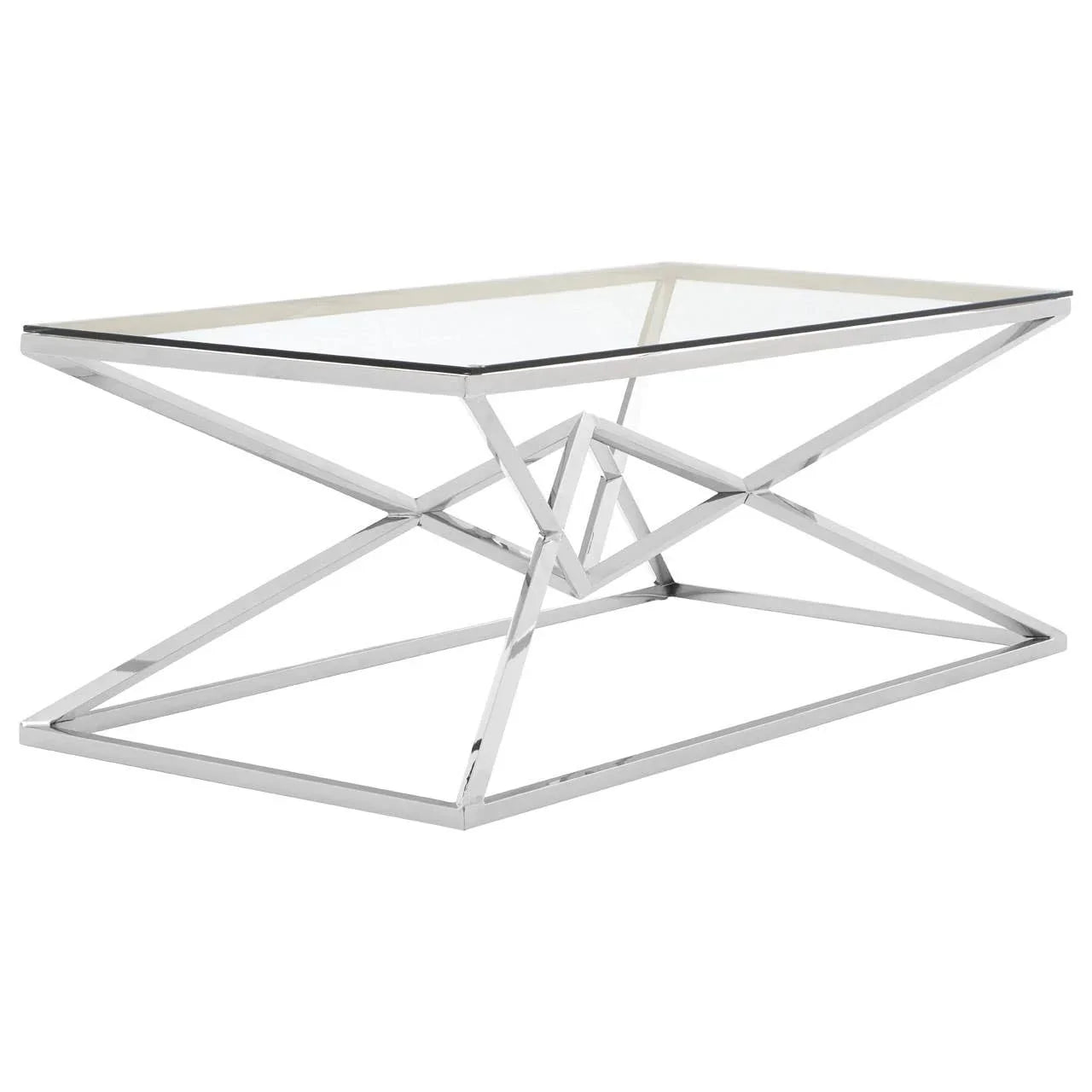 Allure Silver Glass Coffee Table