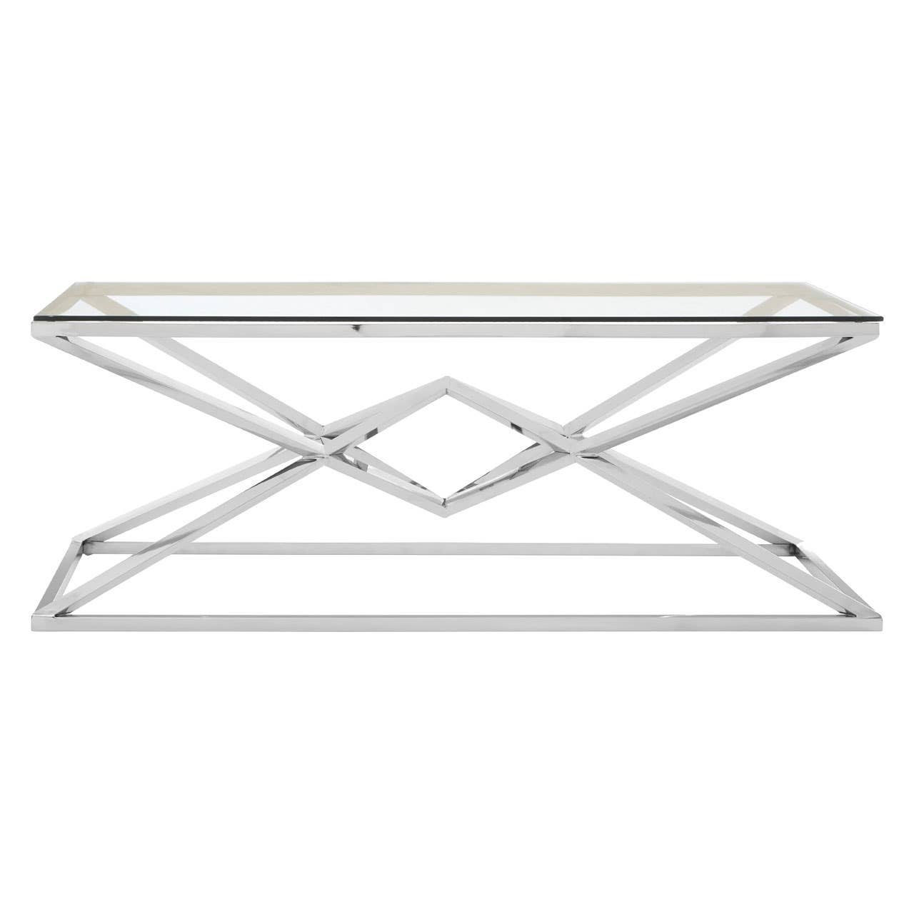 Allure Silver Glass Coffee Table