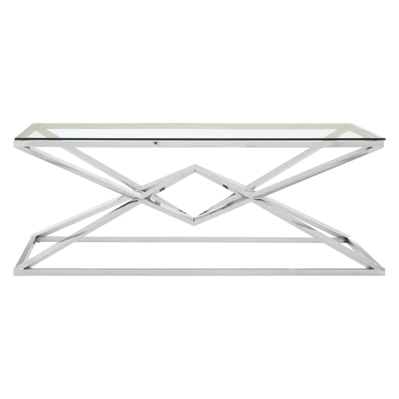 Allure Silver Glass Coffee Table