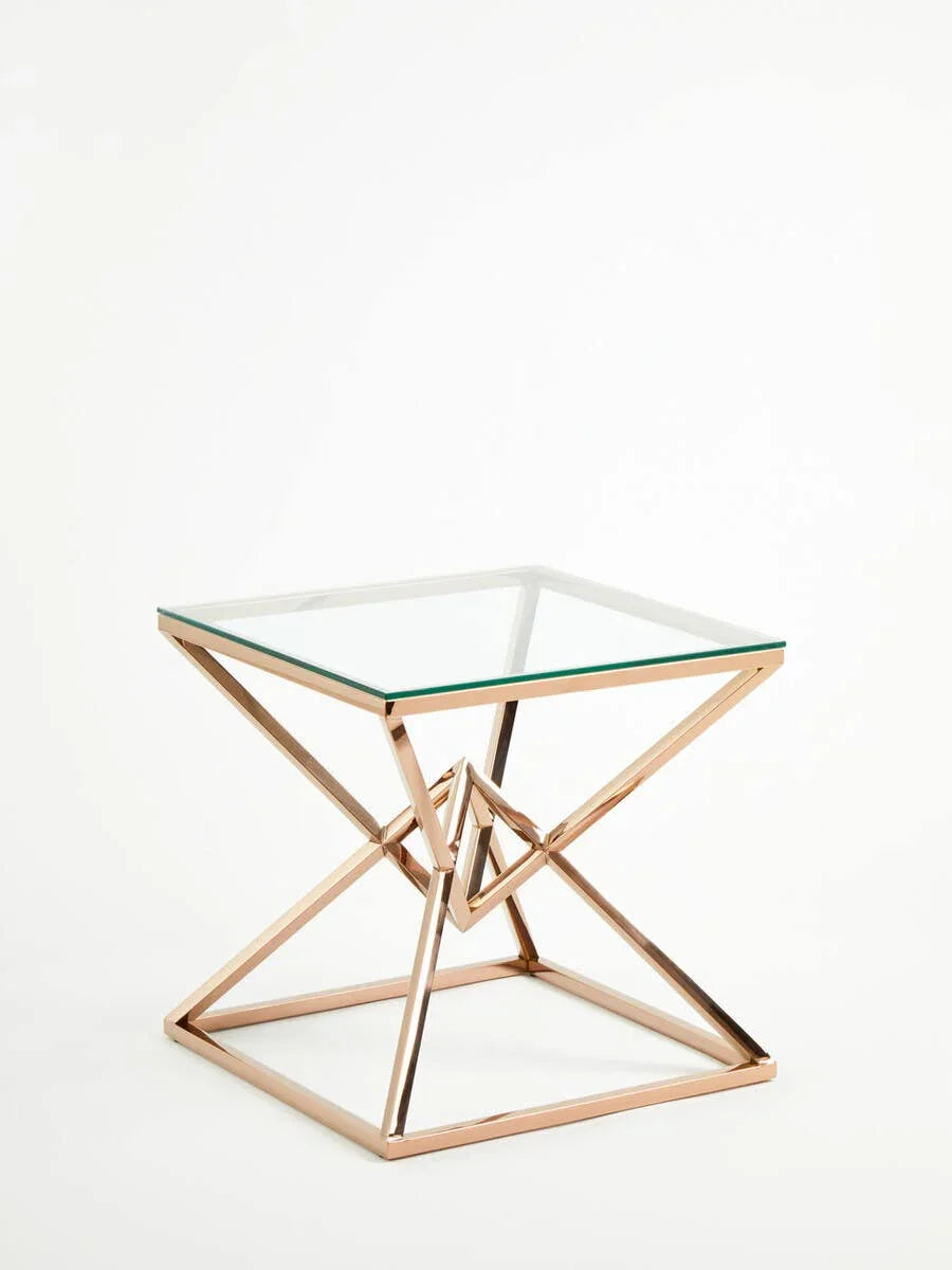 Rose Gold Steel Glass End