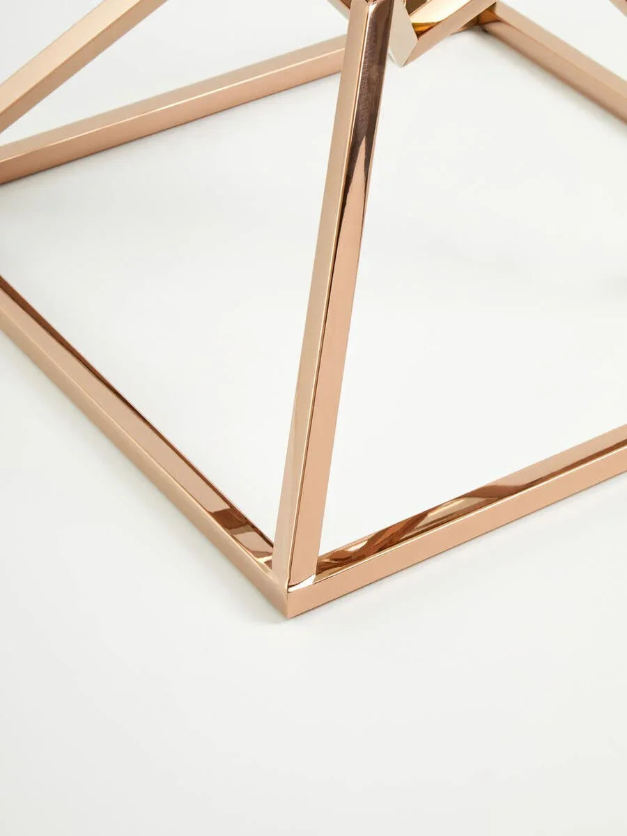 Rose Gold Steel Glass End