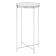 Reflective Silver Side Table
